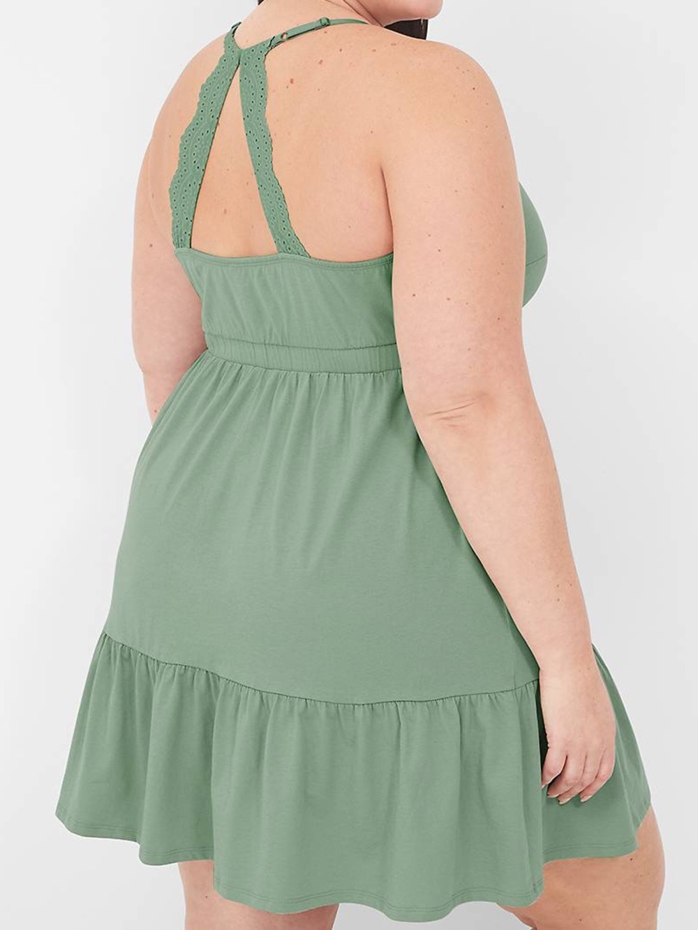 Cacique Sleep Sage Green Chemise Nightgown - Picture 2 of 5